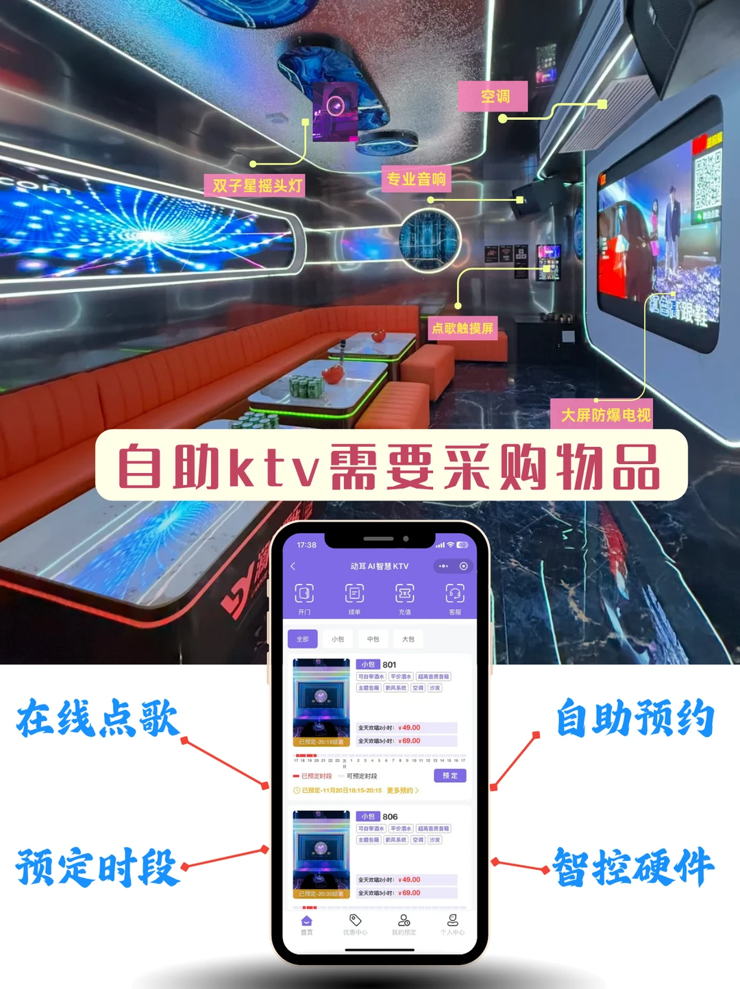 不要再问了！自助ktv设备采购清单看这里