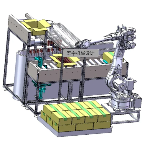 工装-自动拆箱上料输送机构