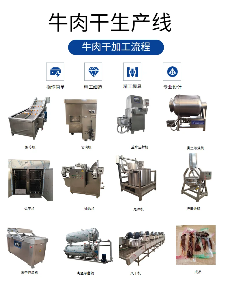 甘孜牛肉干生产线 牛肉干全套加工设备