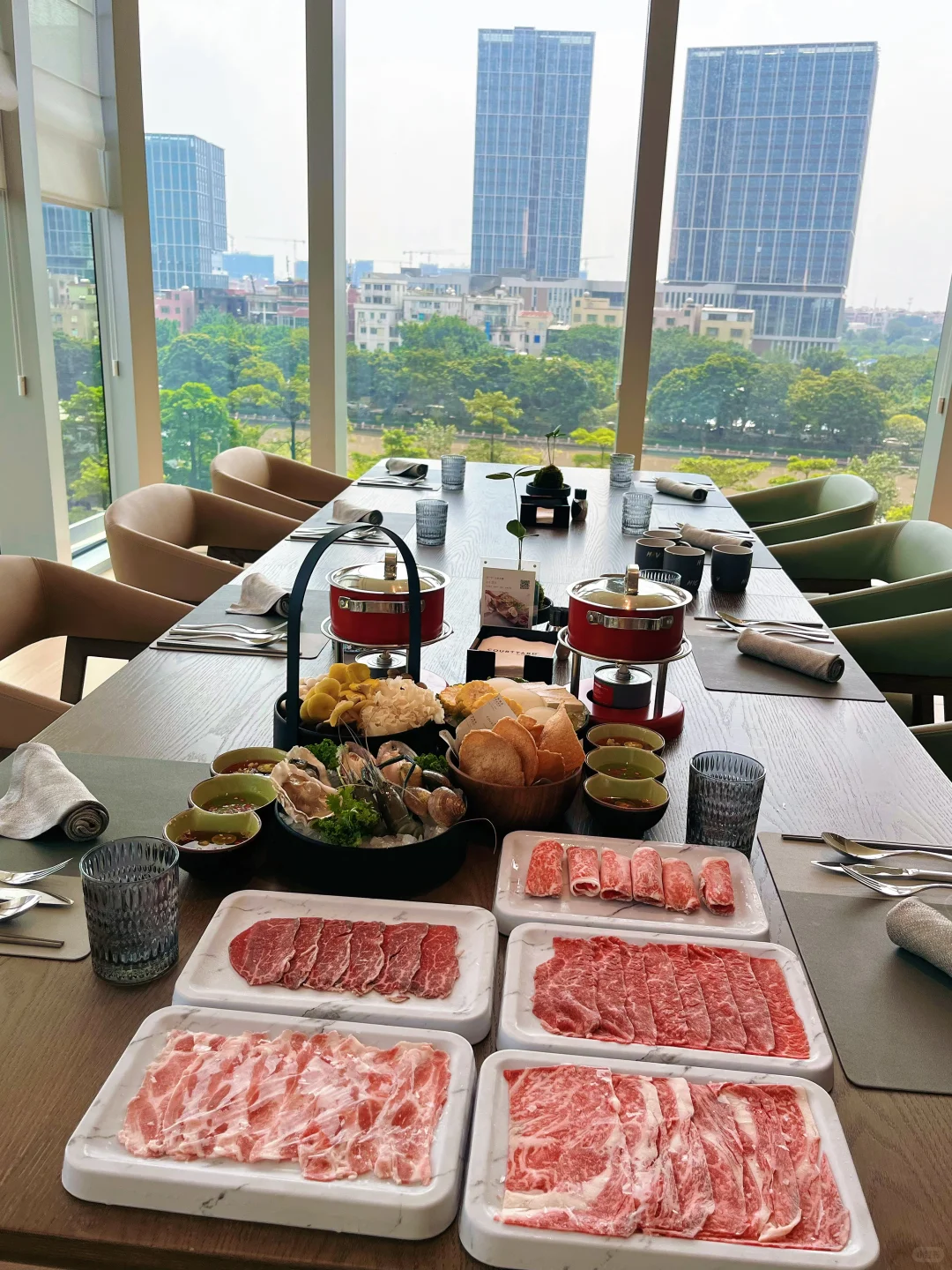 新开的！广交会万怡酒店半自助+无敌江景