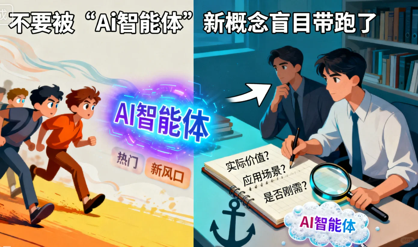 不要被 “Ai智能体” 新概念盲目带跑了