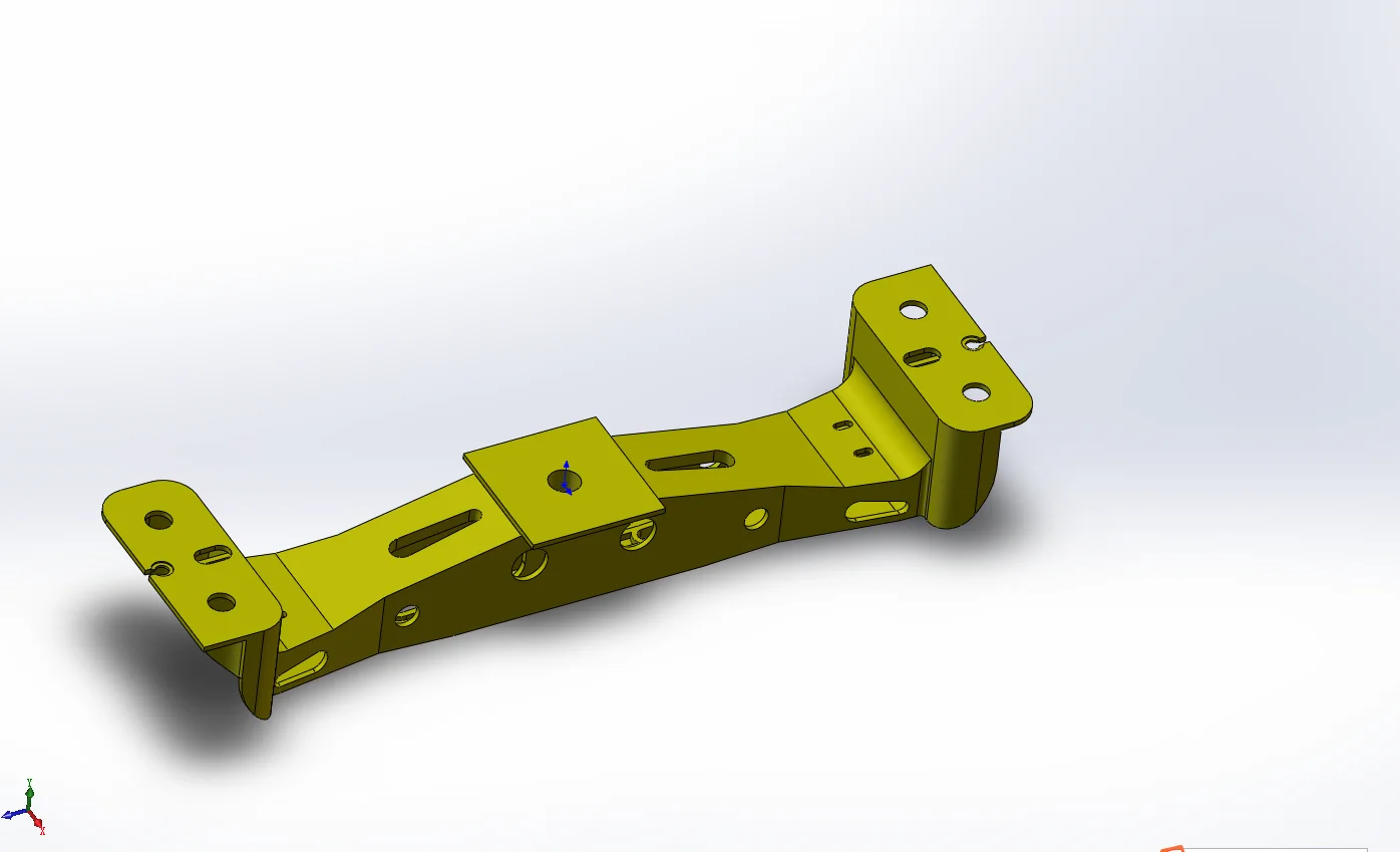 铁路客车209P型转向架 3D图纸三维模型