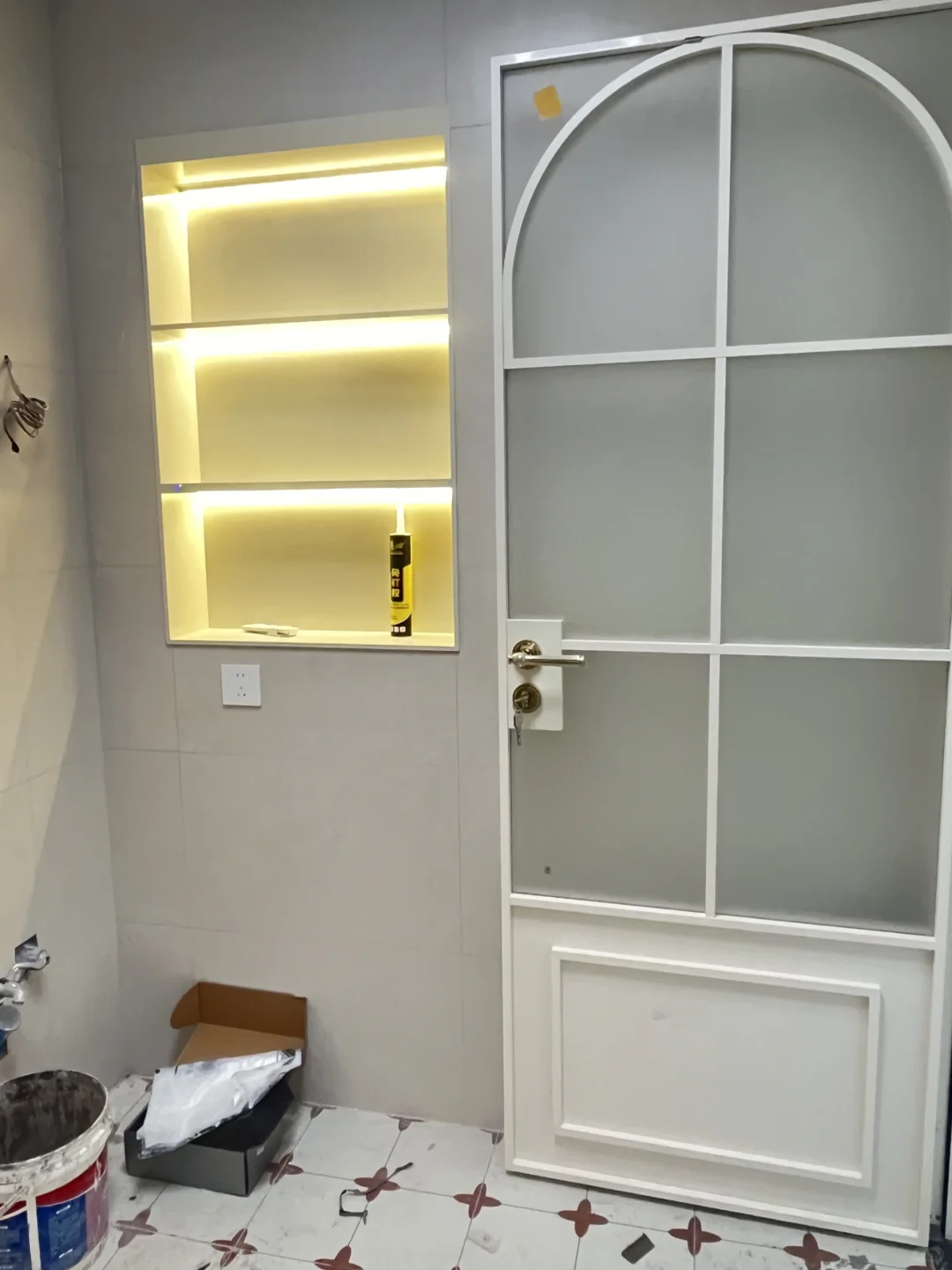 ?绝美奶油法式玻璃门✨快来抄作业啦~