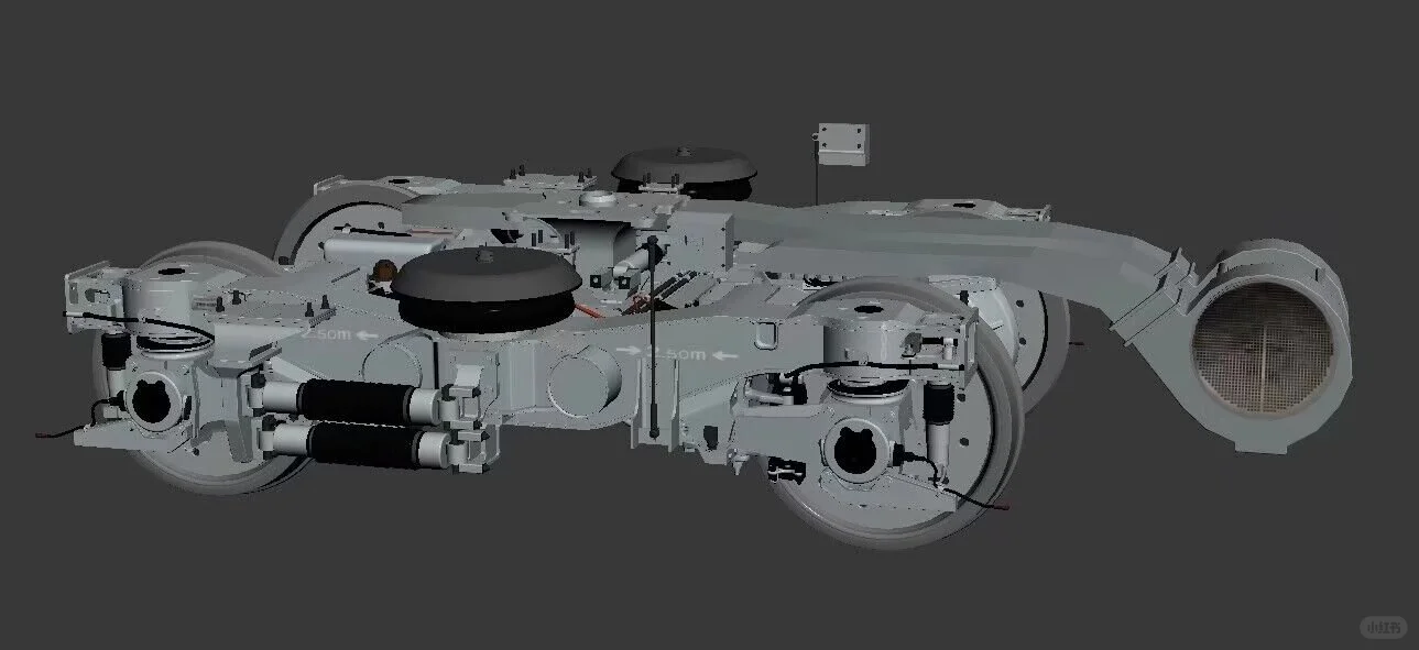 南车CR400AF复兴号转向架三维模型