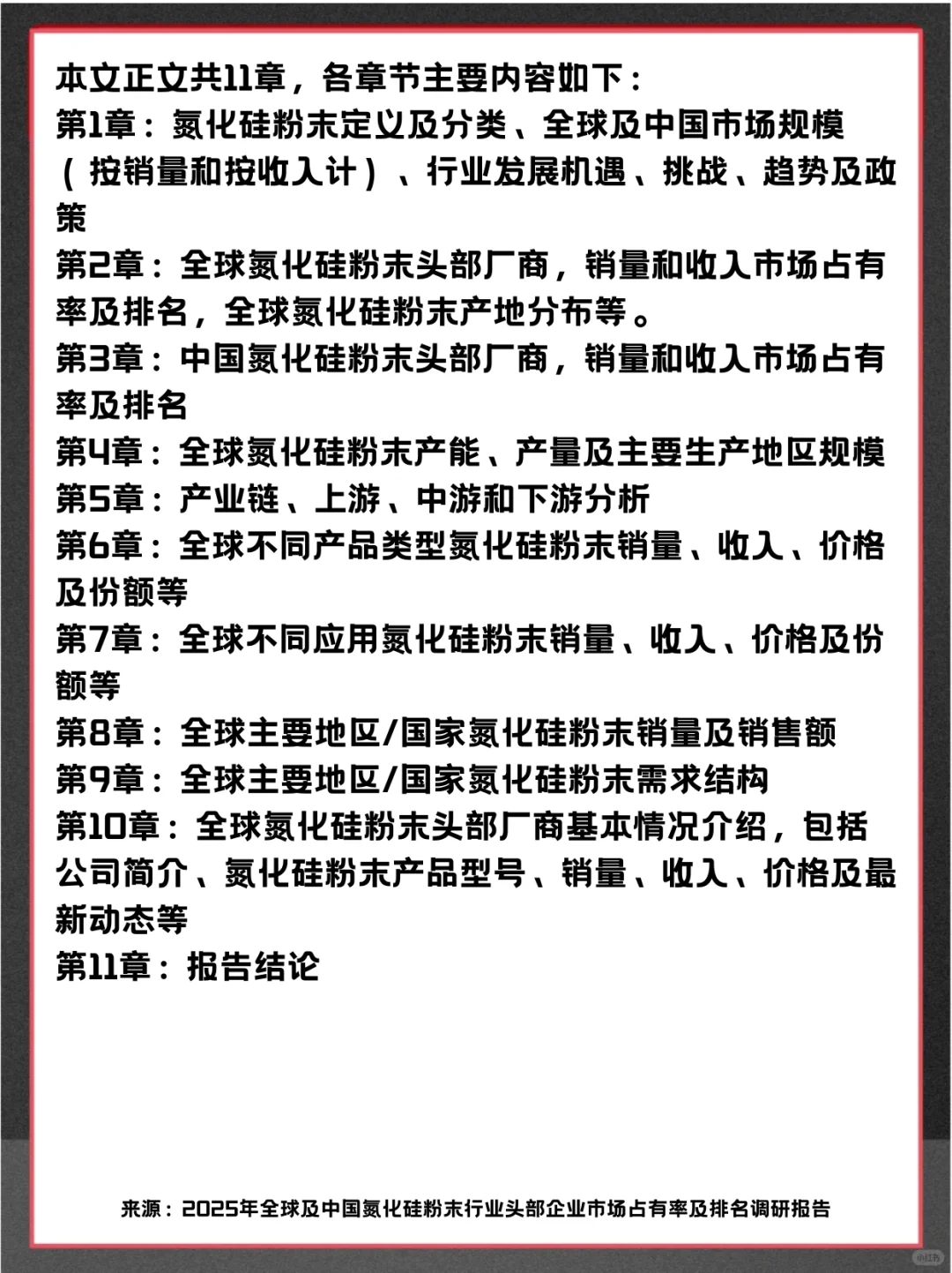 氮化硅粉末头部企业及全球市场调查分析报告