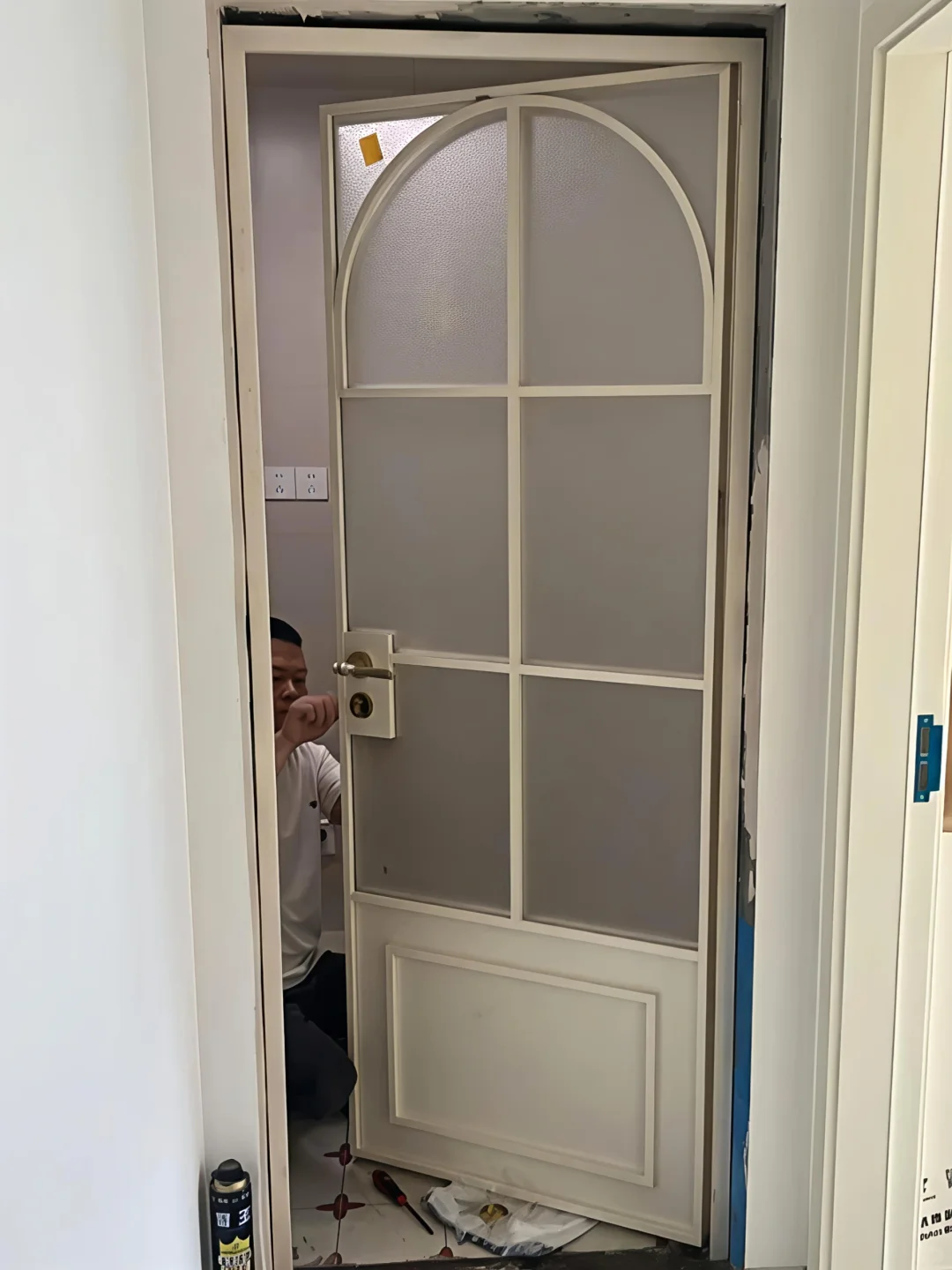 ?绝美奶油法式玻璃门✨快来抄作业啦~