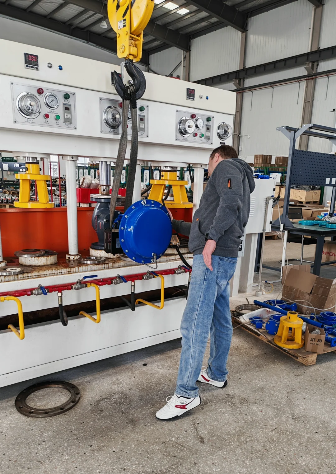 土耳其客户现场见证气动调节阀品质