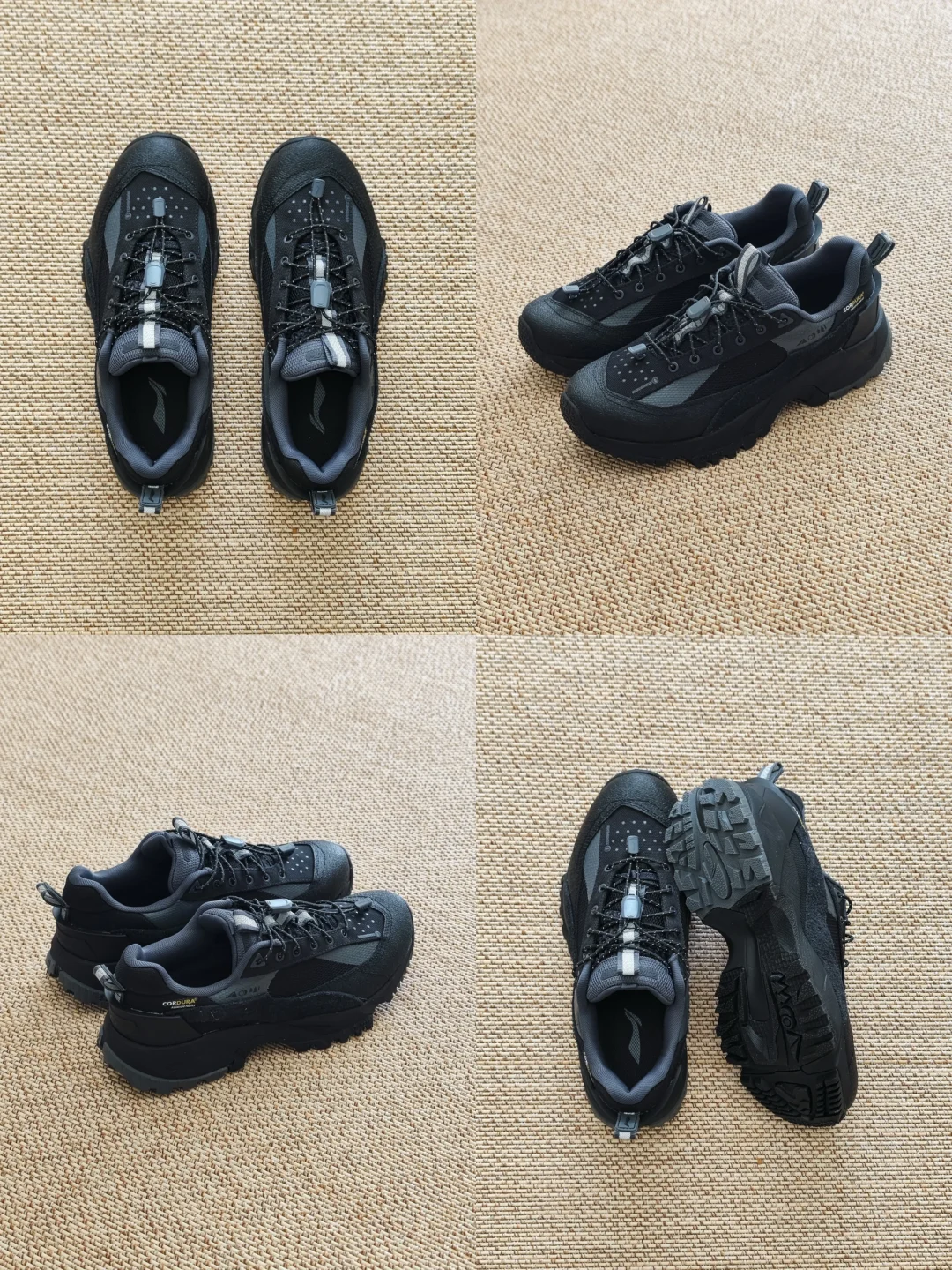 300-600元,标配V底,黑色户外鞋分享