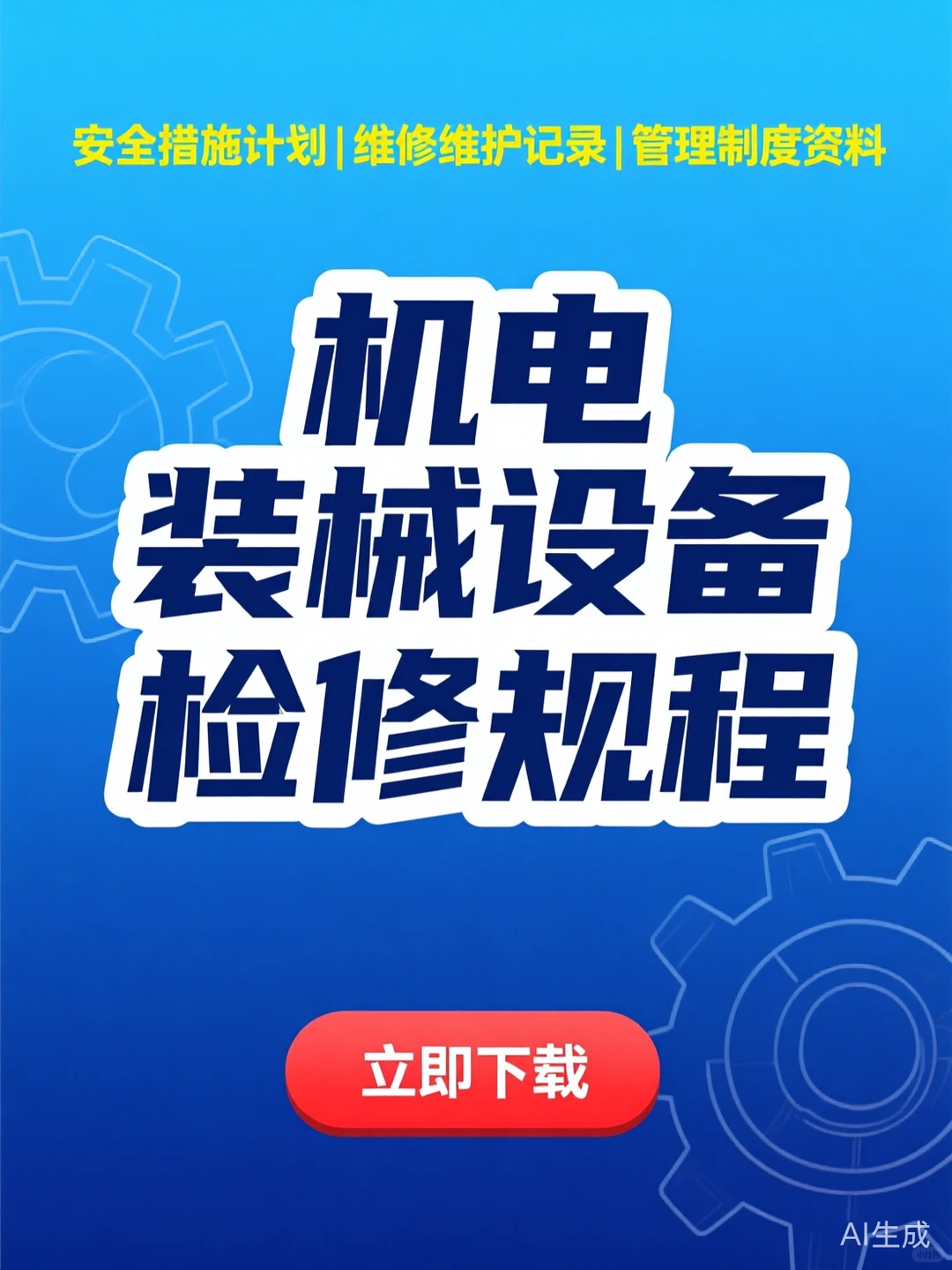 机电维修攻略·安全维护记录表干货