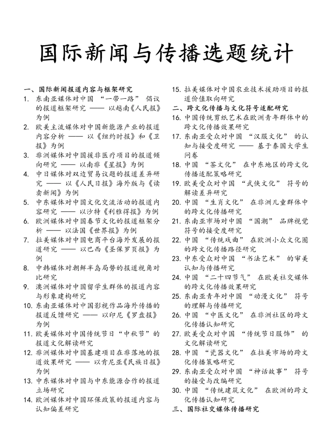 拜托?要让国际新闻与传播专业的同学刷到