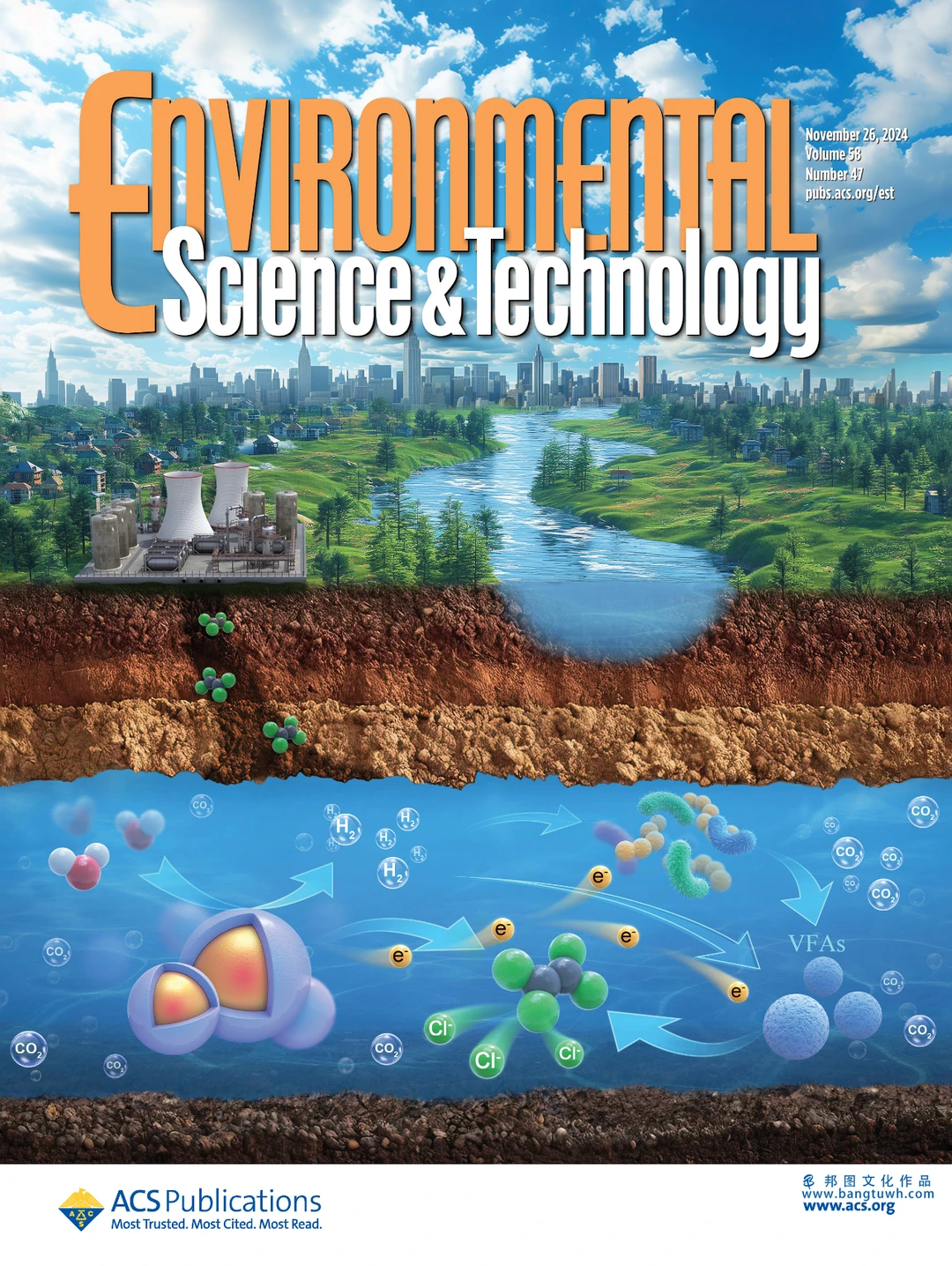 EST杂志封面 科研绘图服务