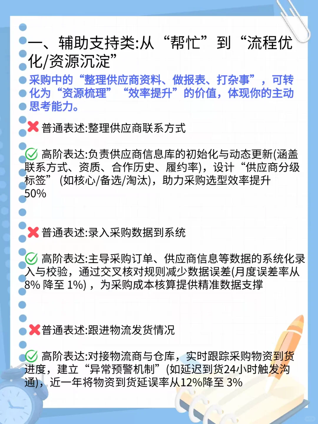 第一次见，有人把采购杂活表达的如此高级