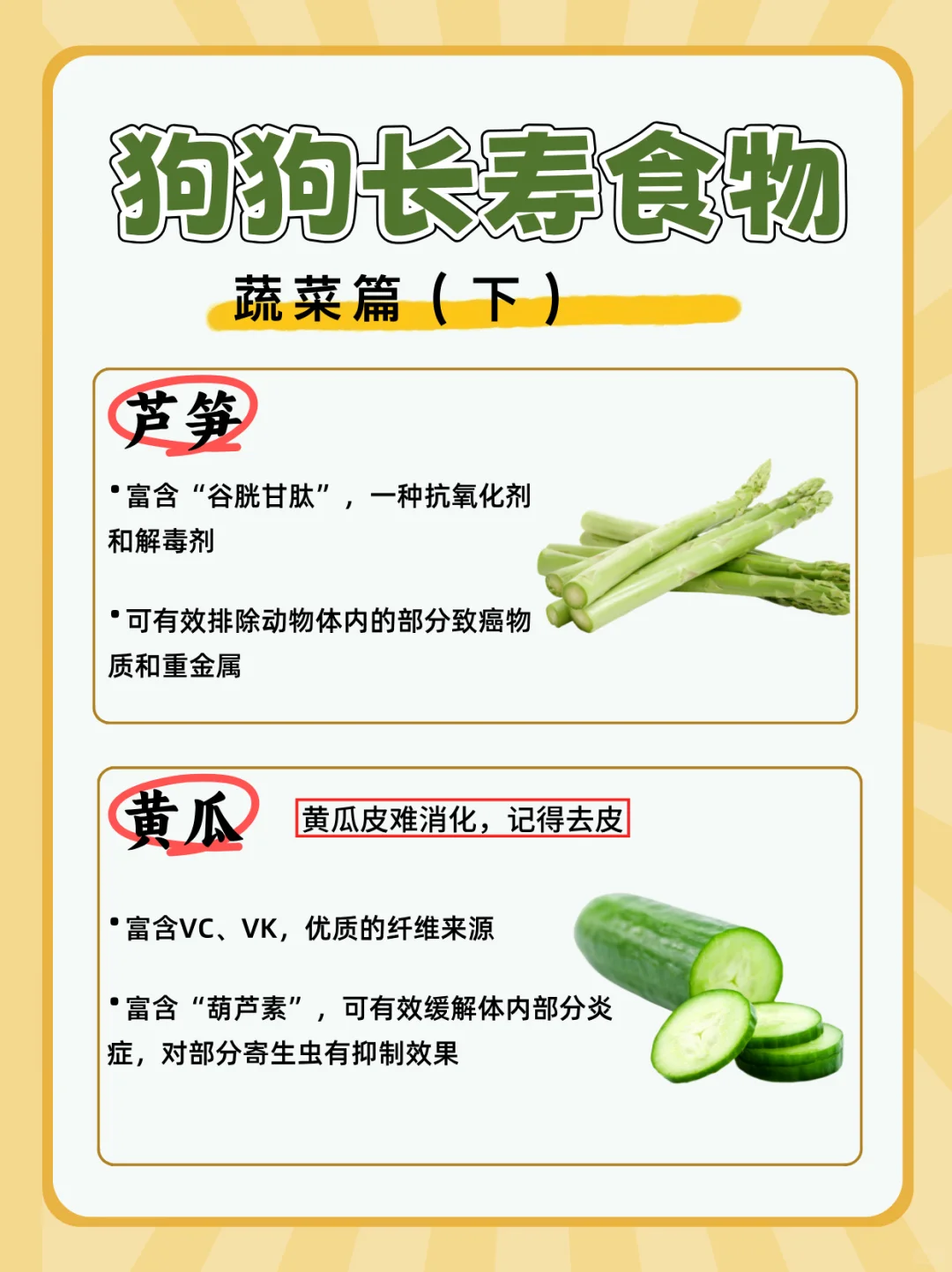宠物健康|狗狗长寿食物|长寿蔬菜（下）