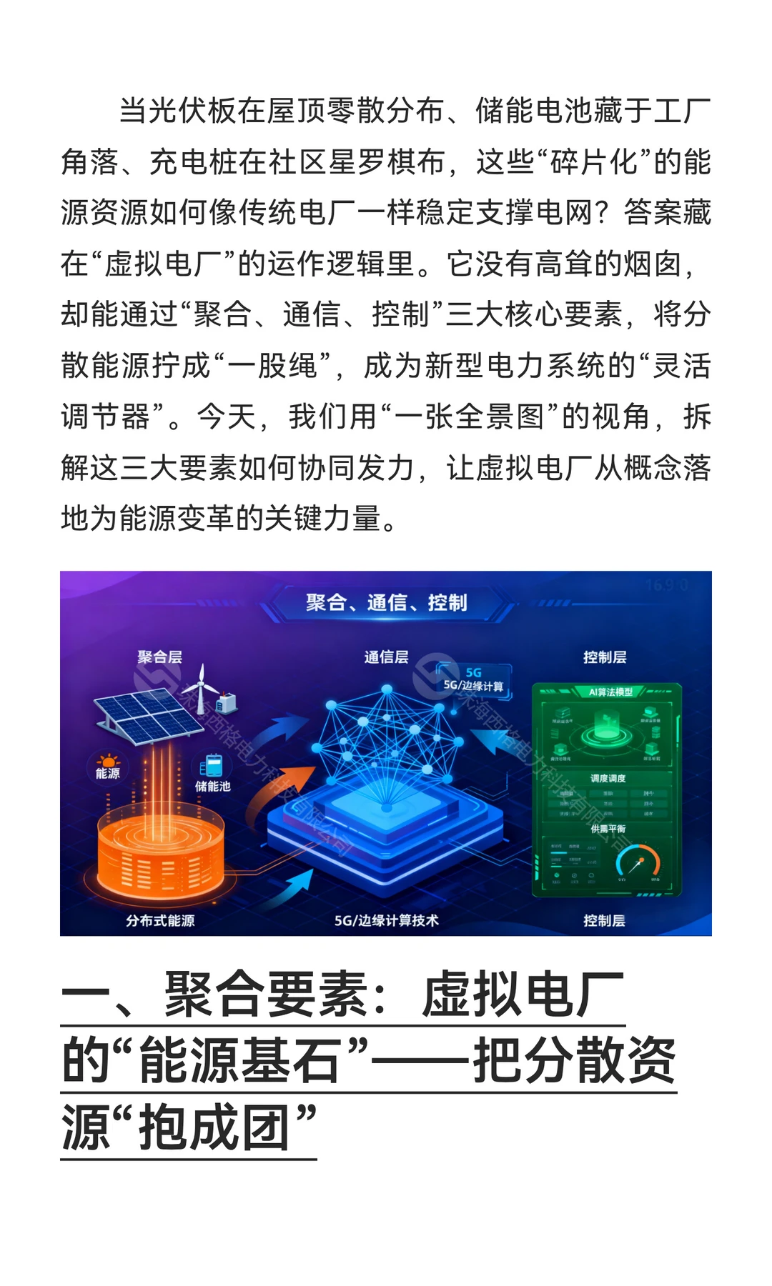 虚拟电厂全景图：一张图解析聚合、通信与控