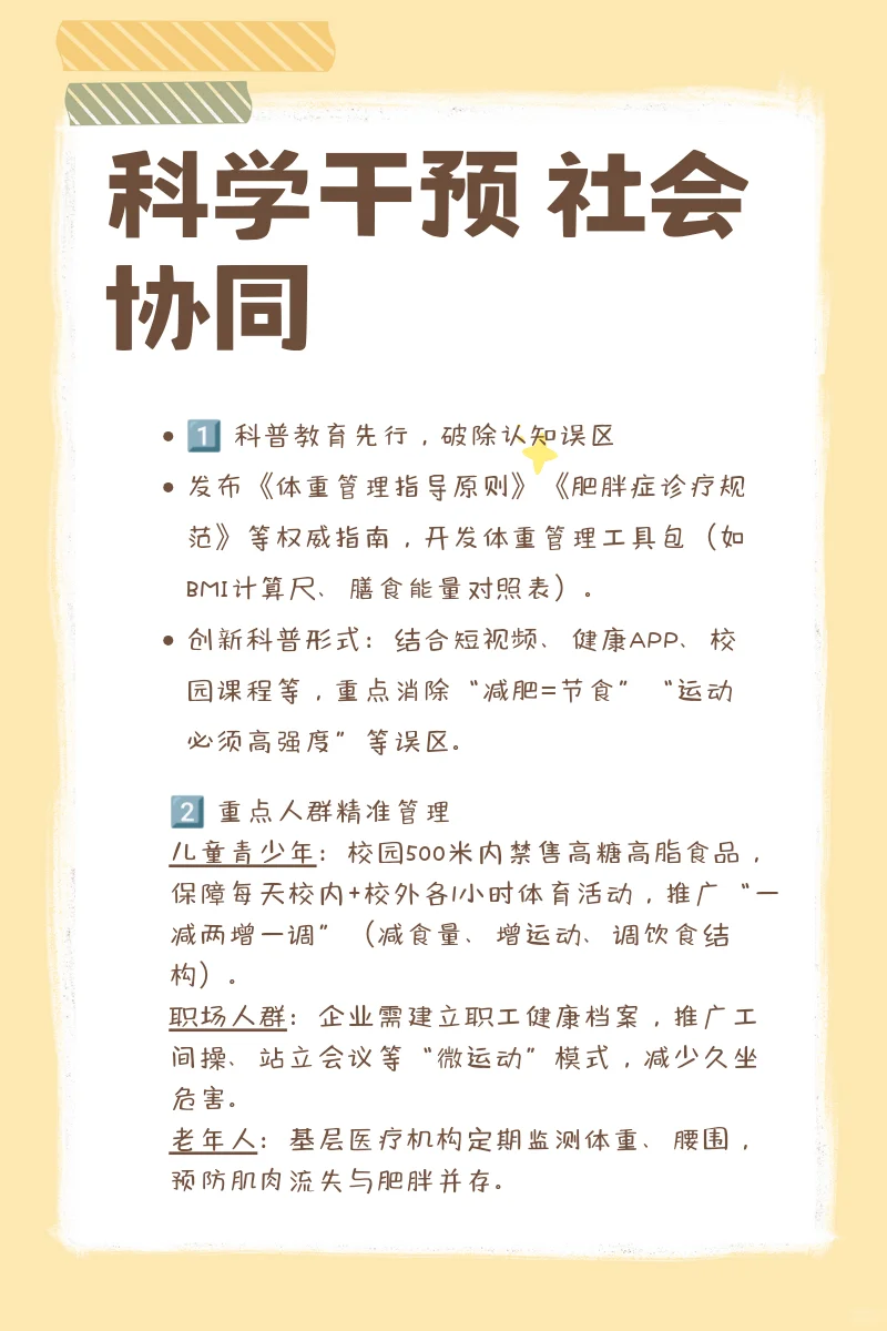 体重管理三年计划