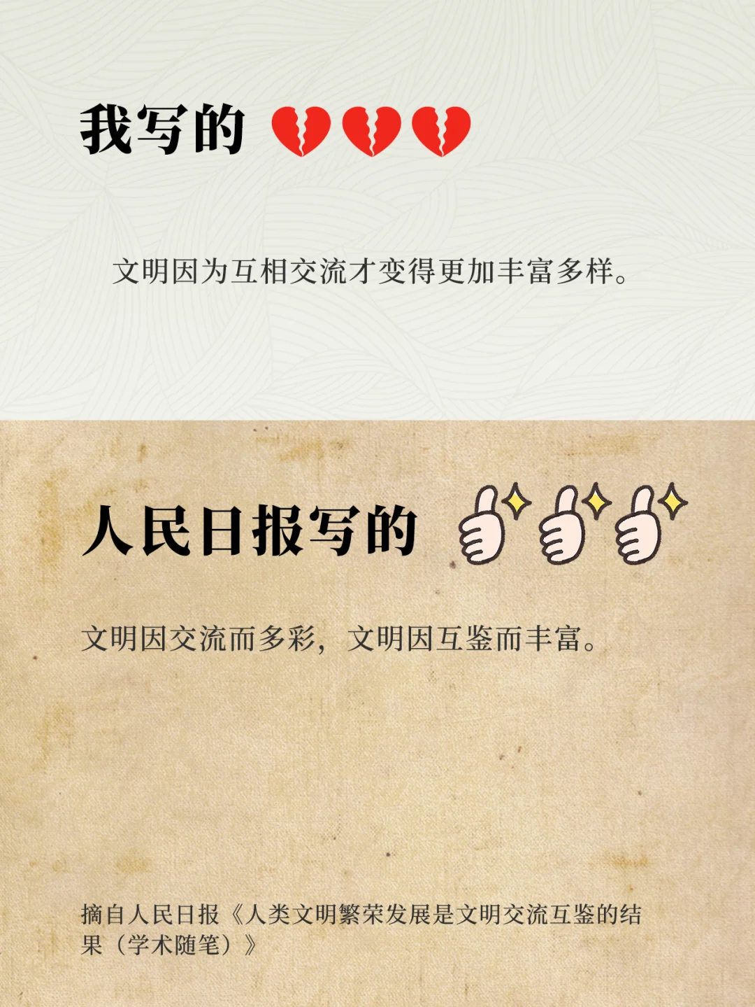 文明交流互鉴-[人民日报摘抄学习]