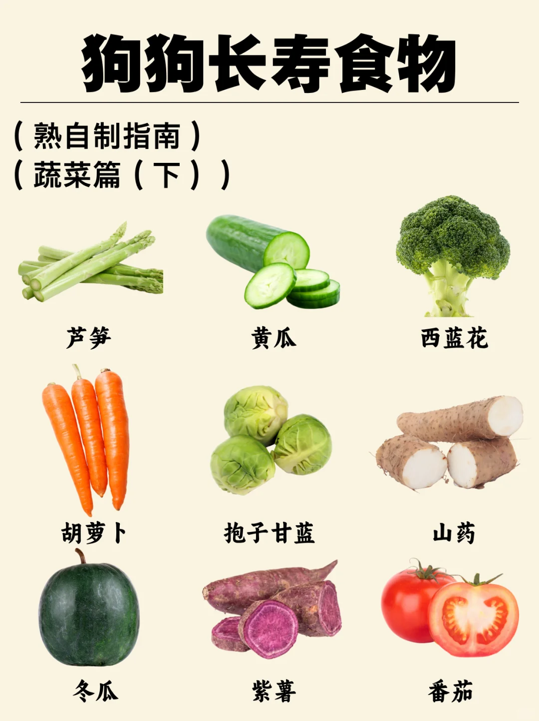 宠物健康|狗狗长寿食物|长寿蔬菜（下）