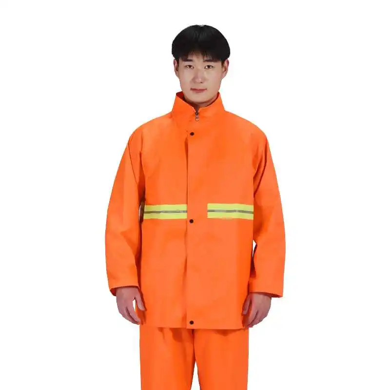 环卫工人雨衣雨裤套装防水反光保洁园林分体