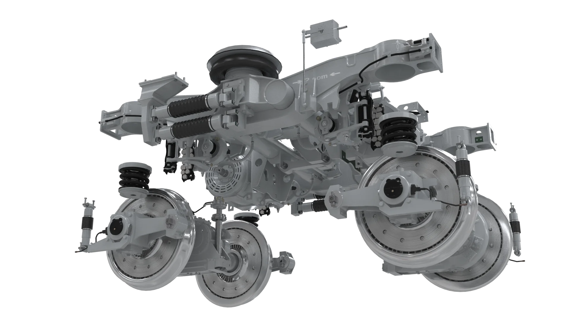 南车CR400AF复兴号转向架三维模型