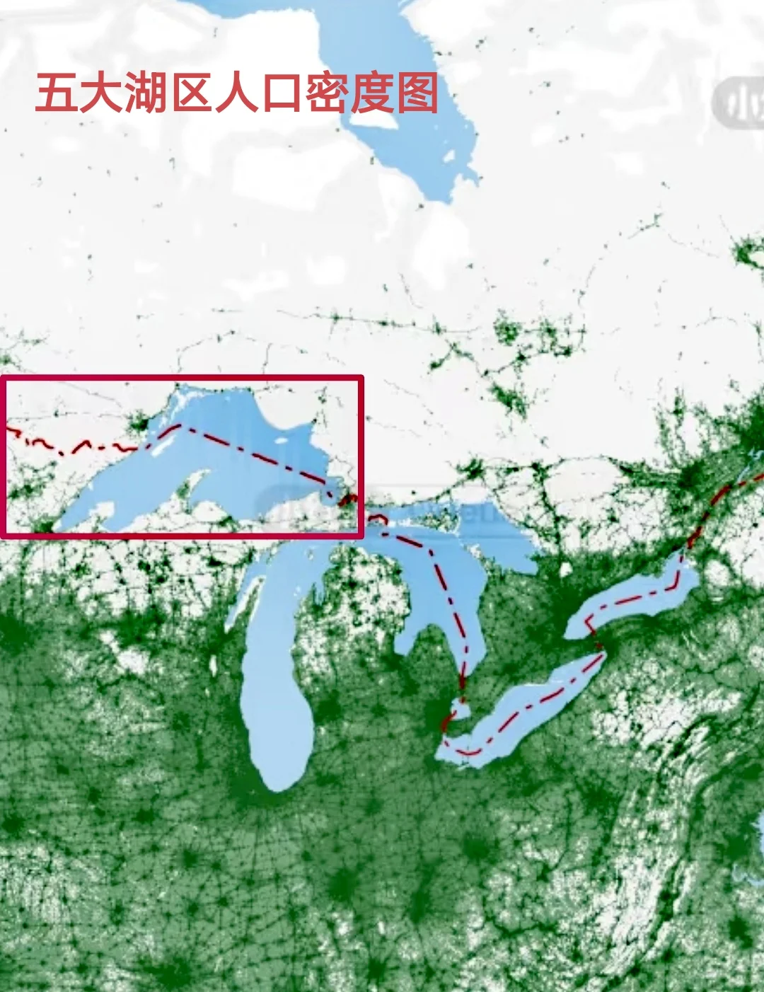 为何五大湖中苏必利尔湖人口这么少？