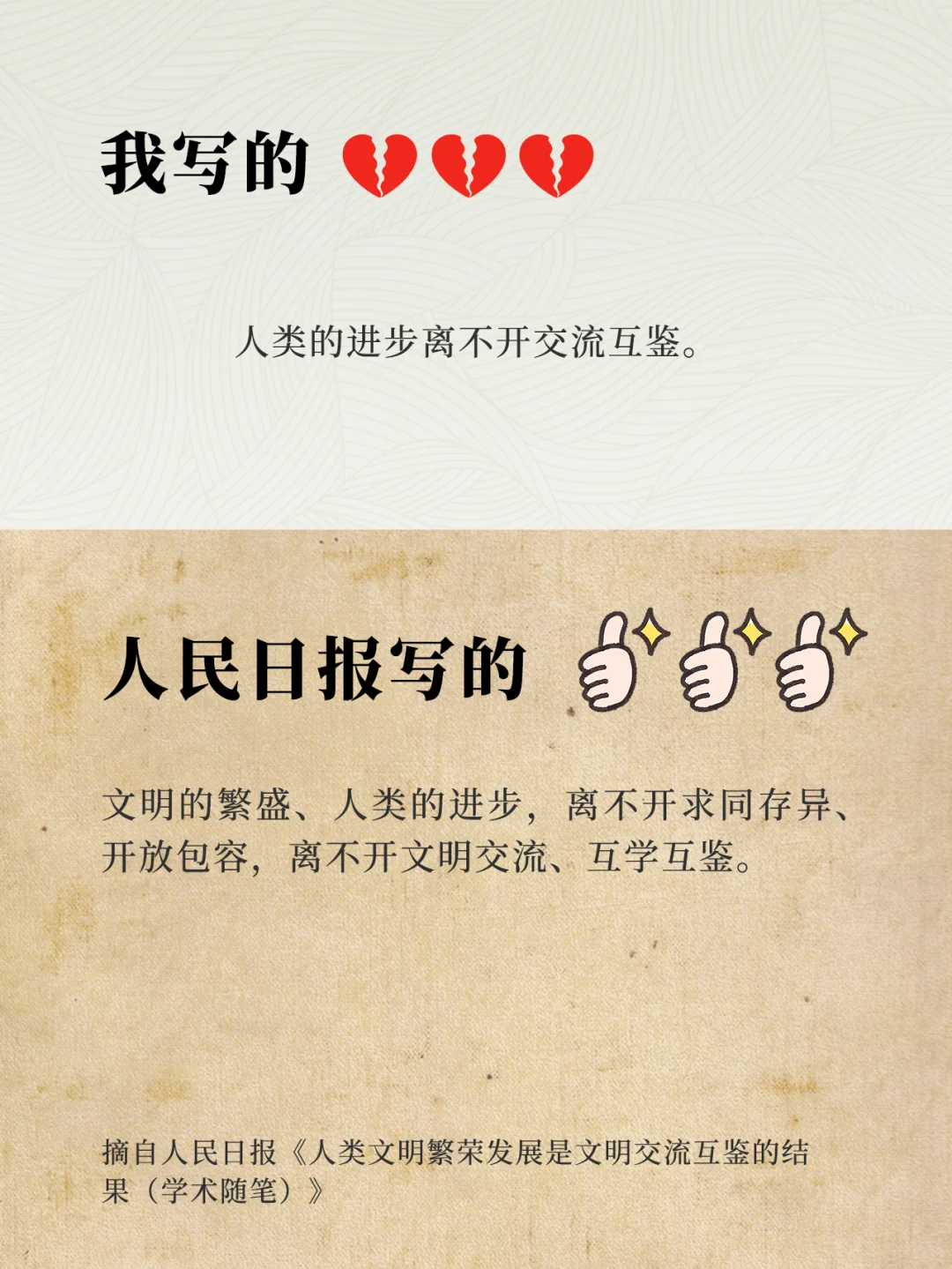 文明交流互鉴-[人民日报摘抄学习]