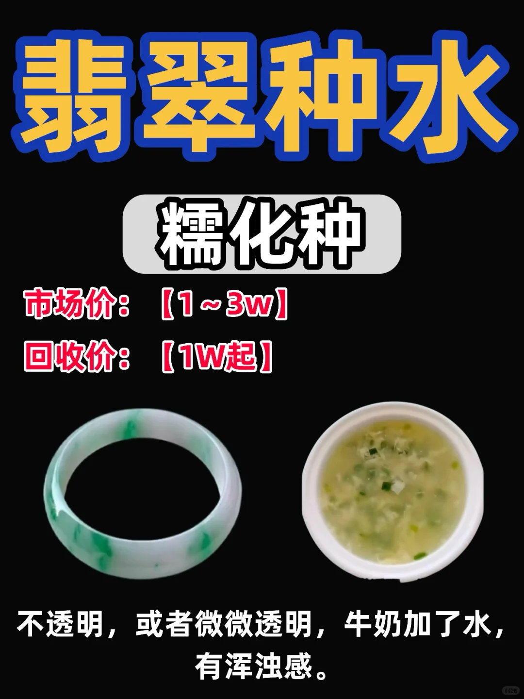 翡翠小白快速?看懂的翡翠种水?回收价格