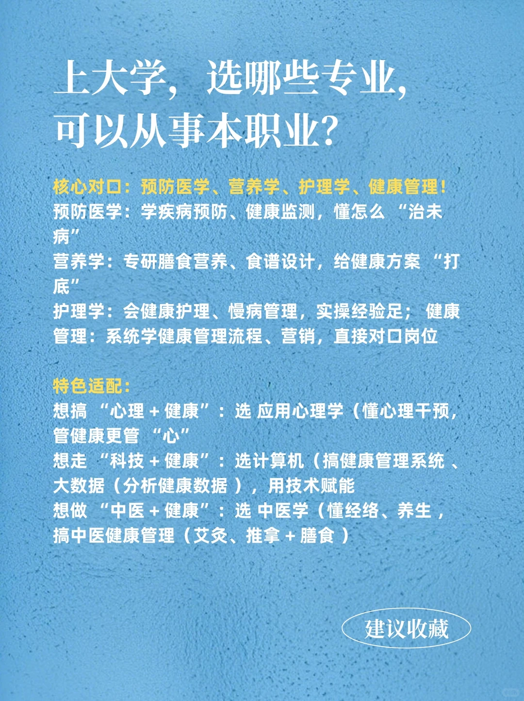 每天认识一个职业-健康管理师