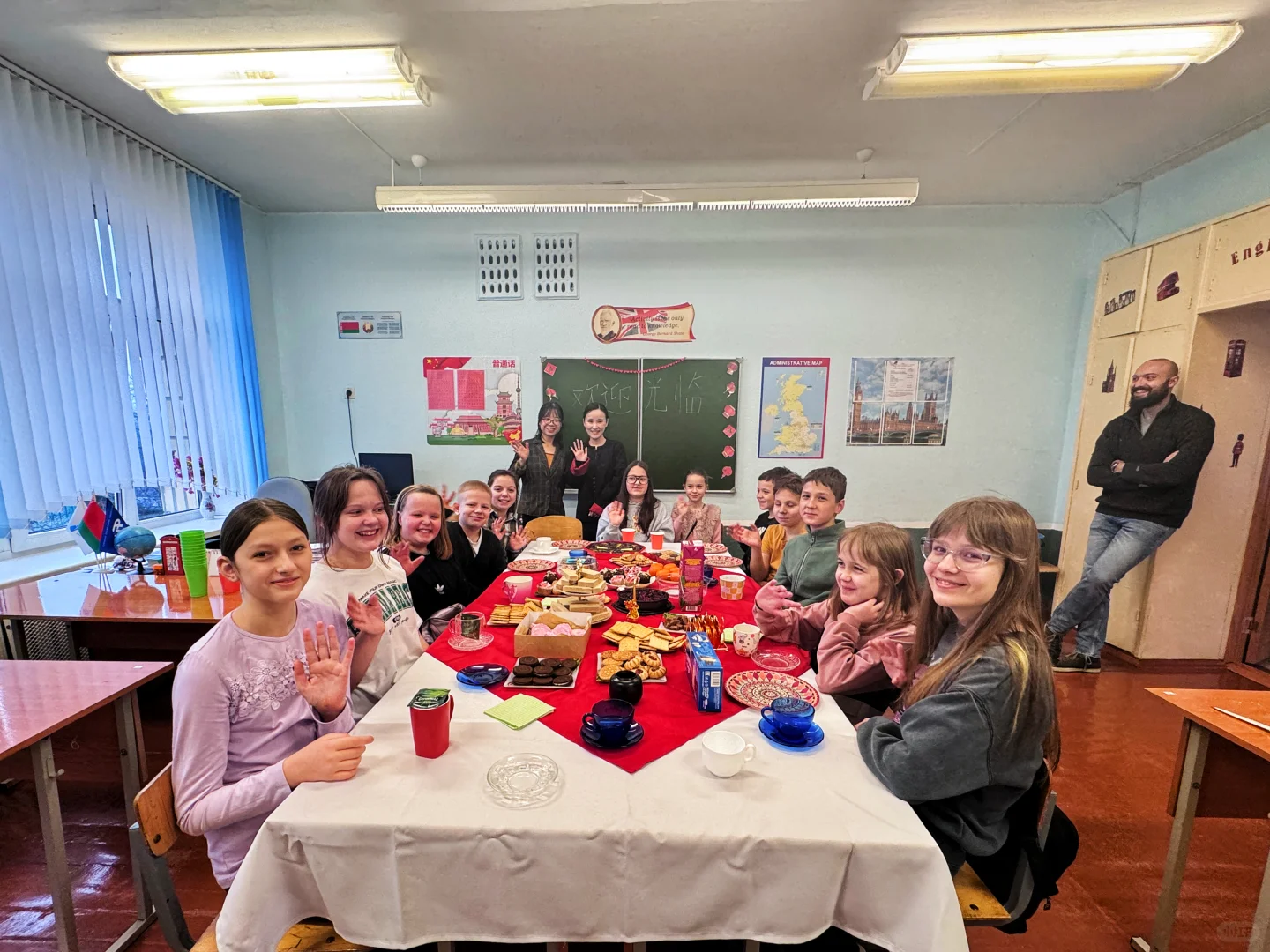 中白????文化交流的一天