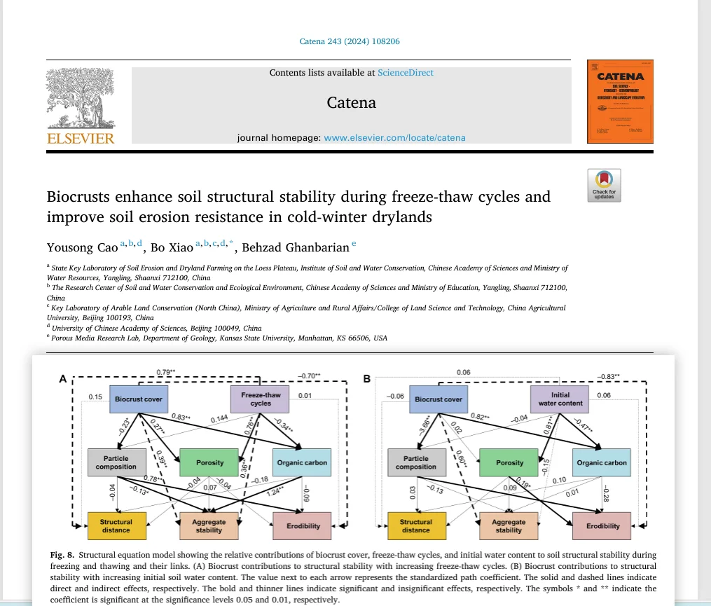 生物结皮如何助力寒冷干旱地区的土壤抗冻融
