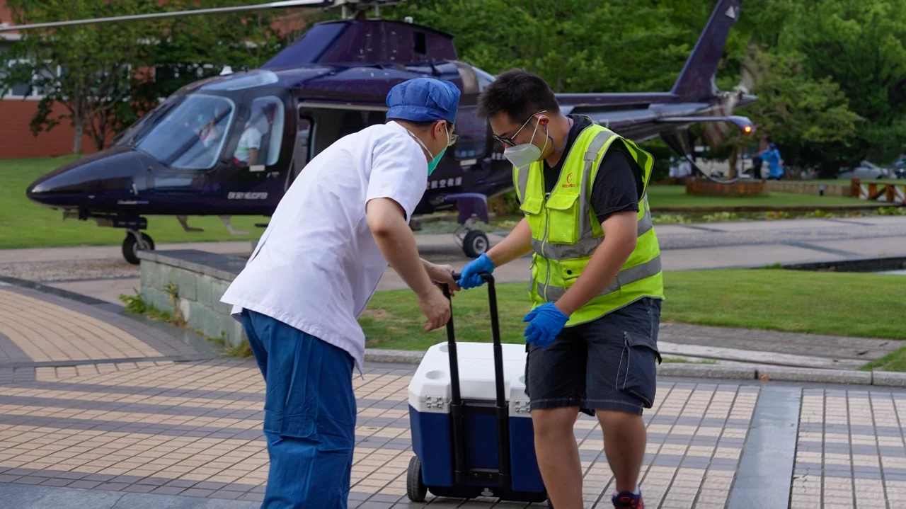 【杭州-上海】移植器官直升机转运接力
