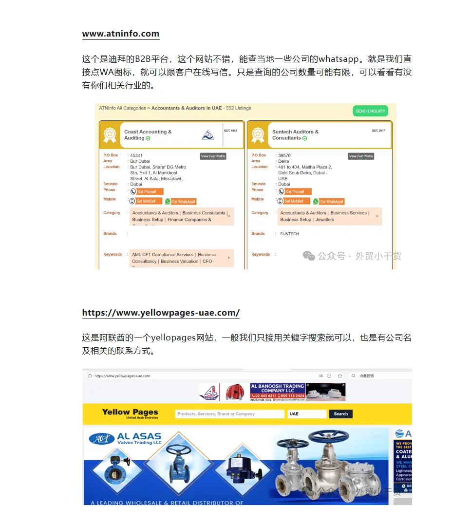 外贸人找中东客户的方法来了