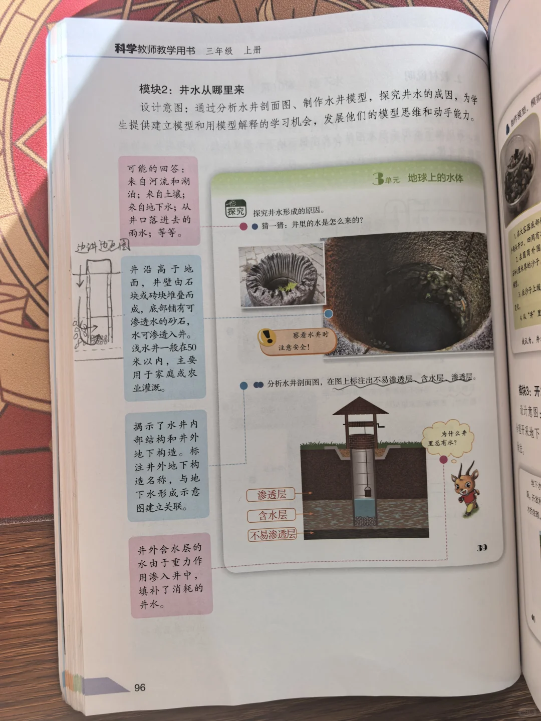 2025苏教版三年级上册地下水