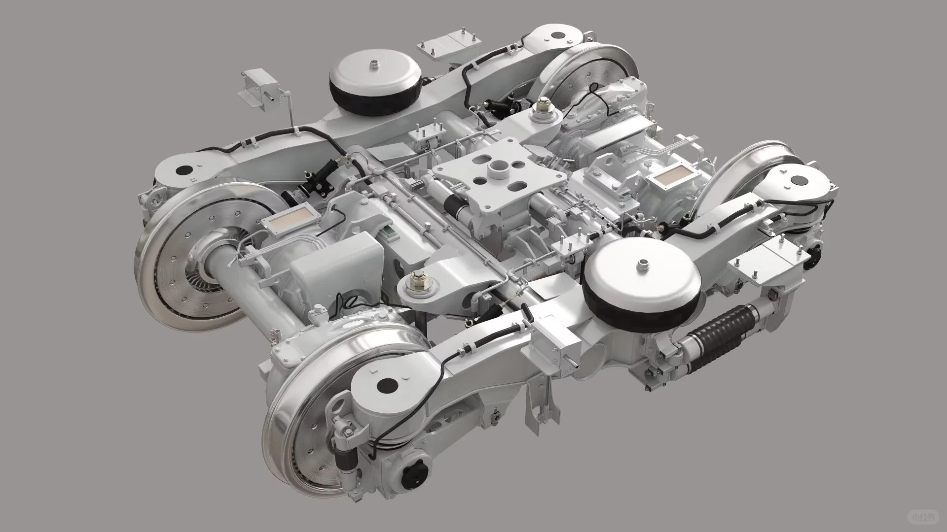 南车CR400AF复兴号转向架三维模型