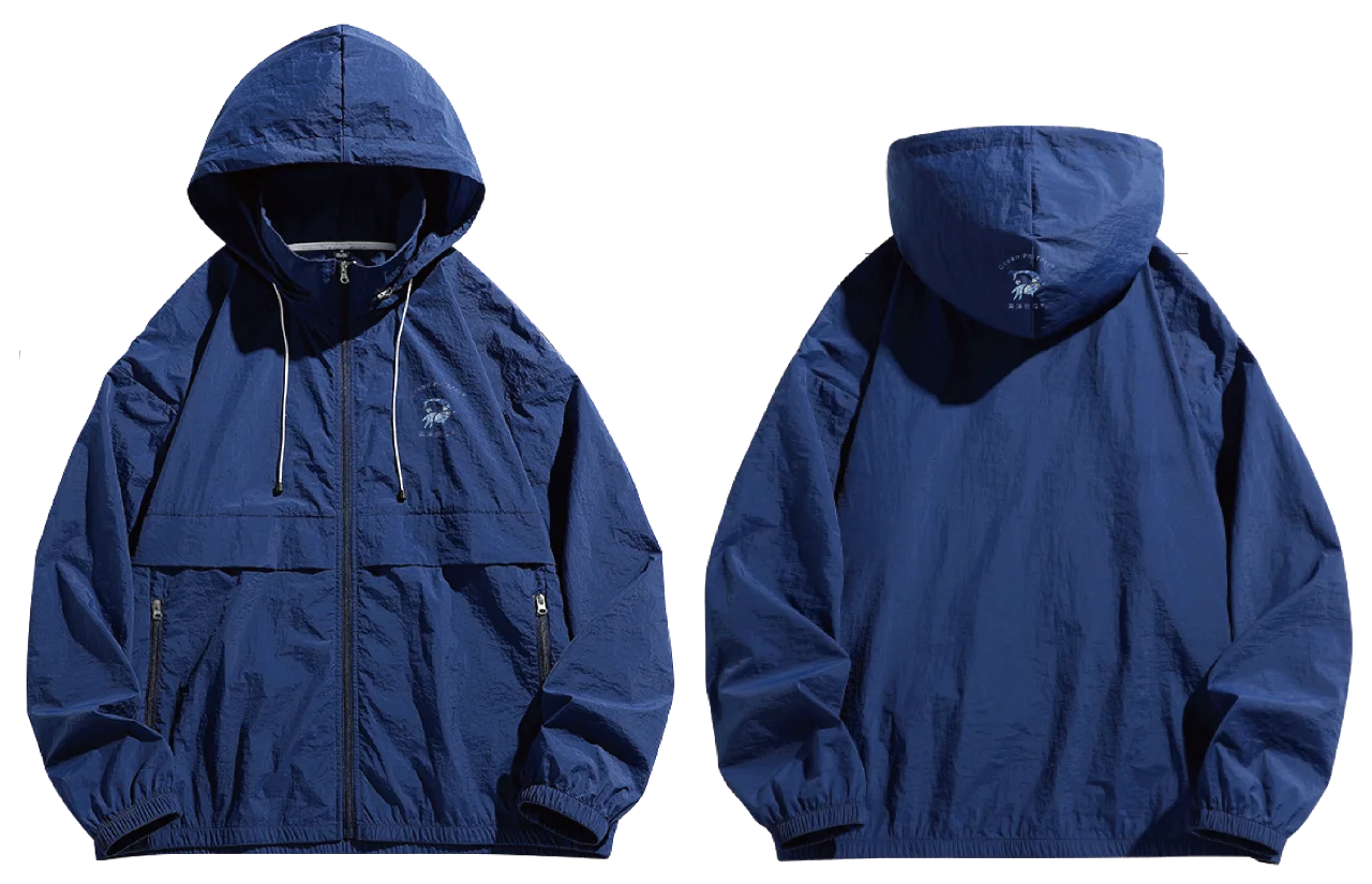 环保防风冲锋衣/时尚环保