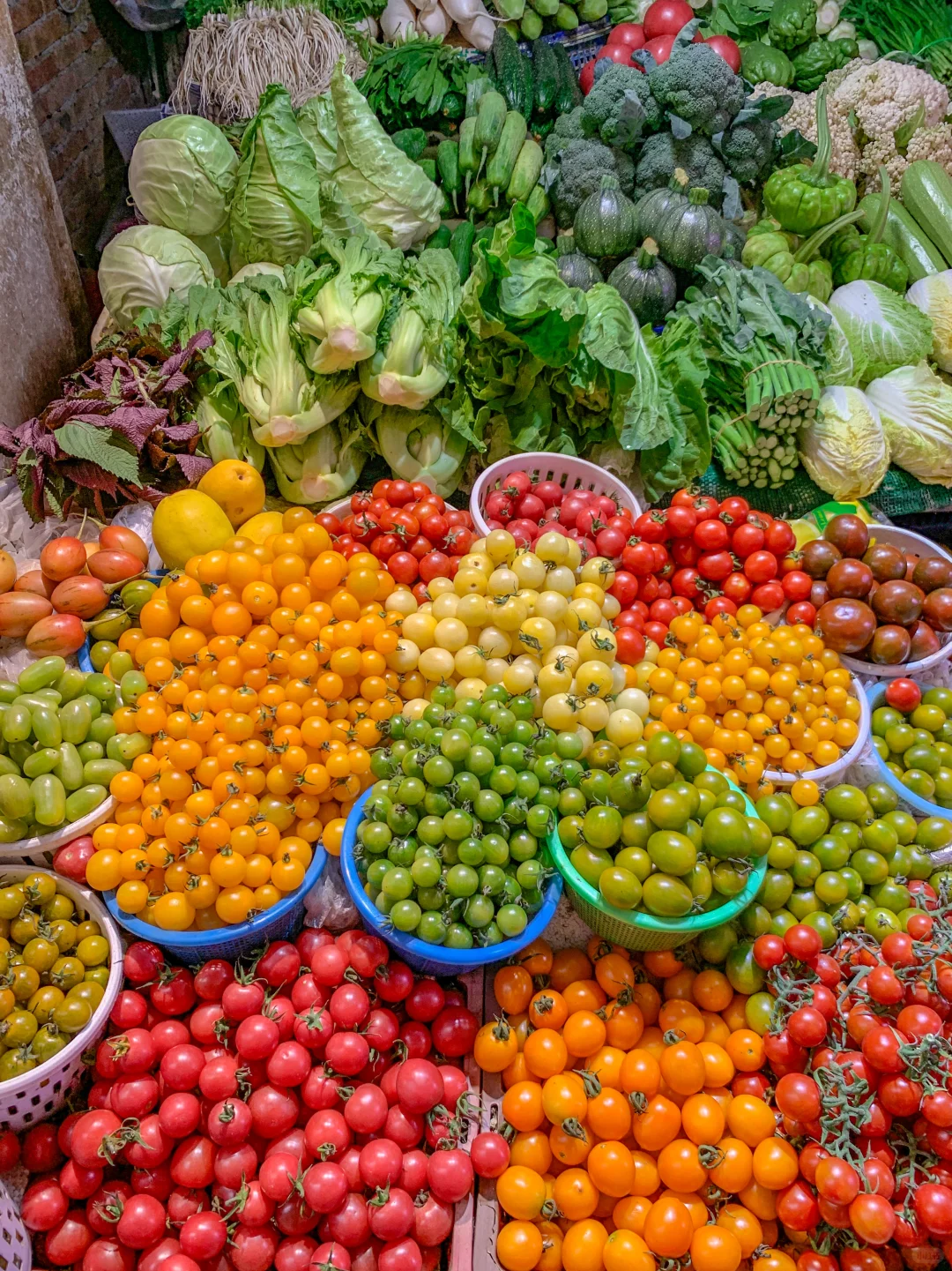 昆明菜市场真的是秋天的色彩美学