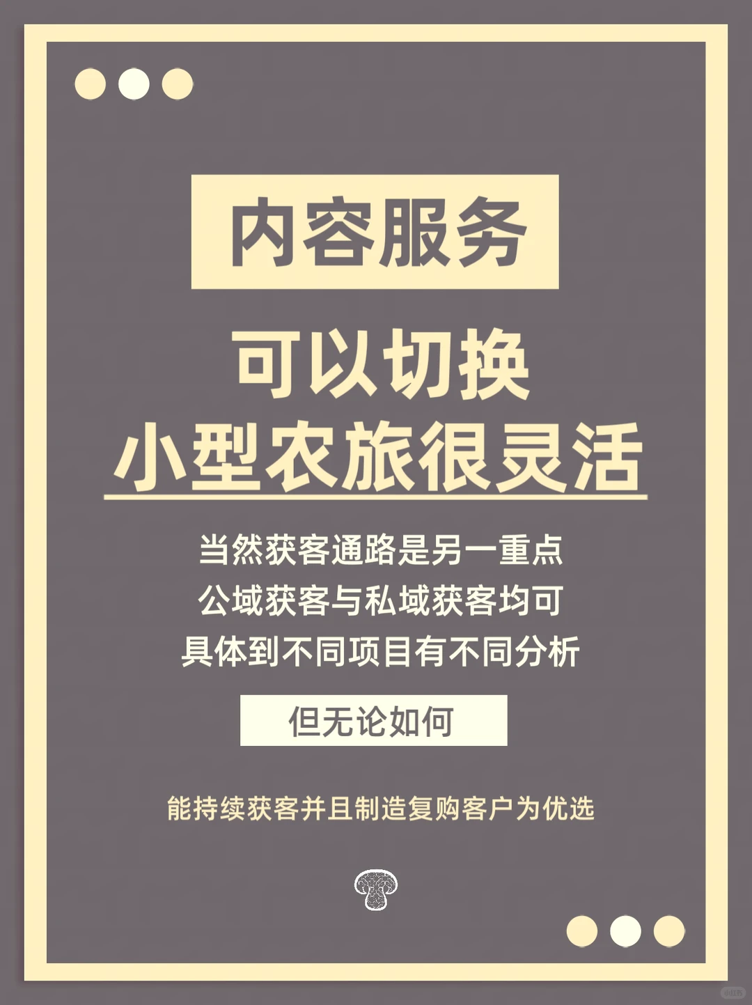 小型农旅项目运营