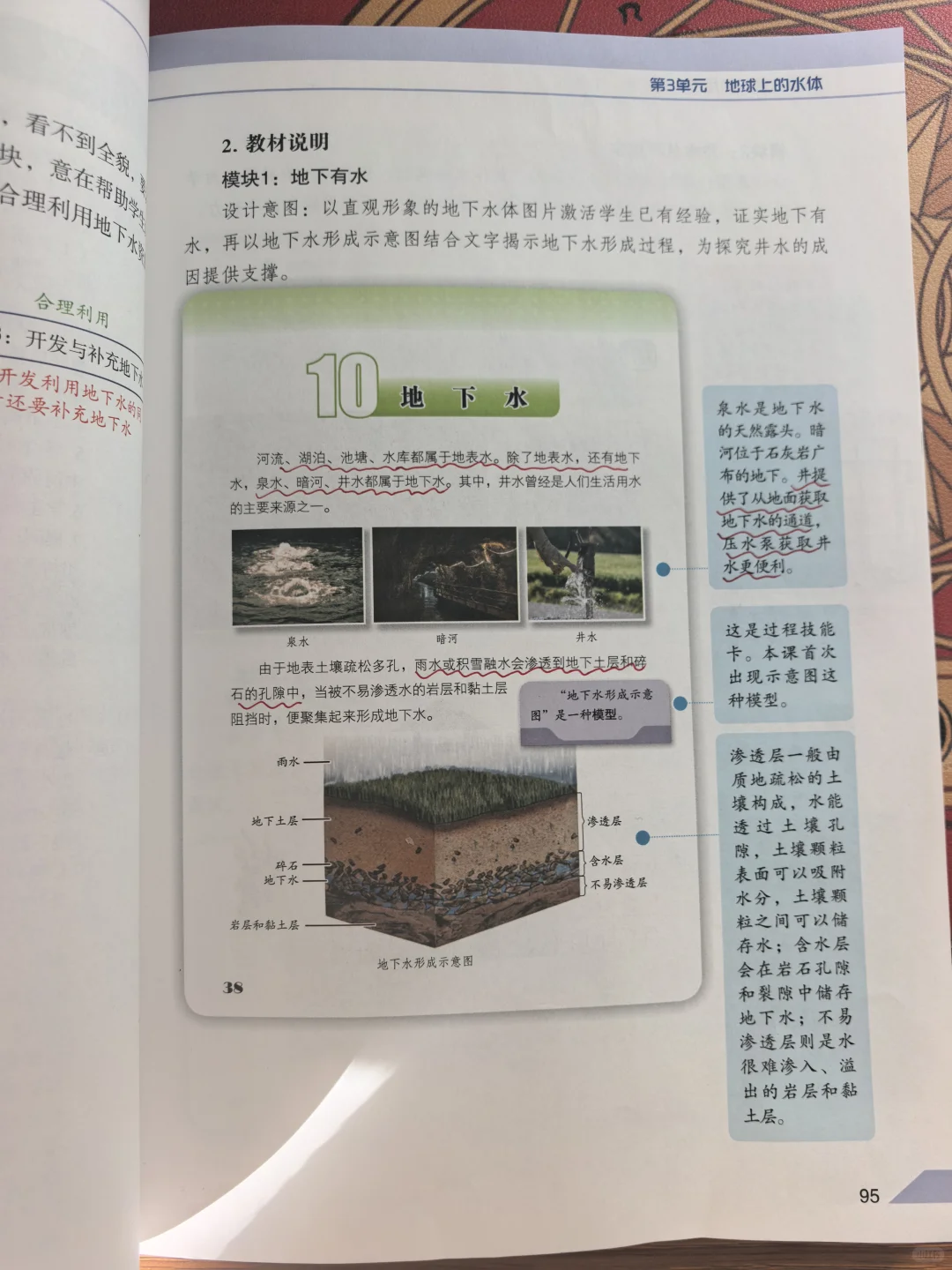 2025苏教版三年级上册地下水