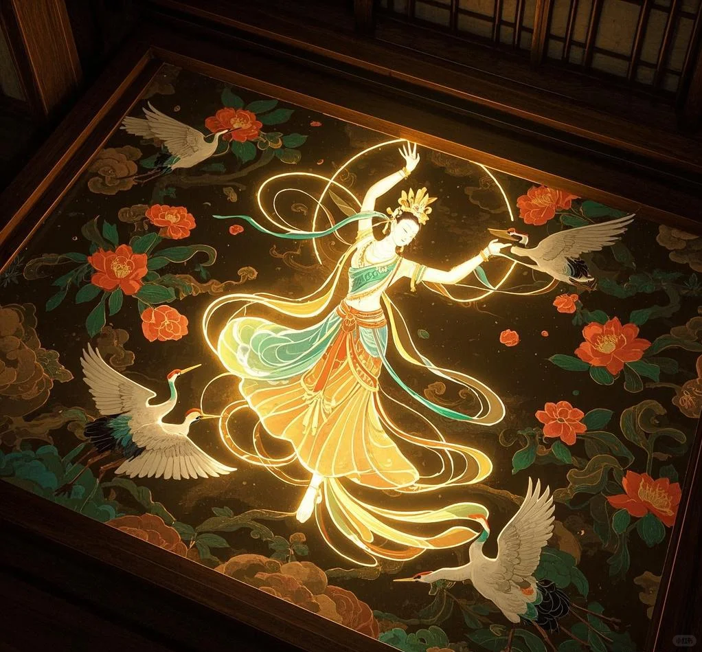 敦煌壁画3D光雕复原欣赏