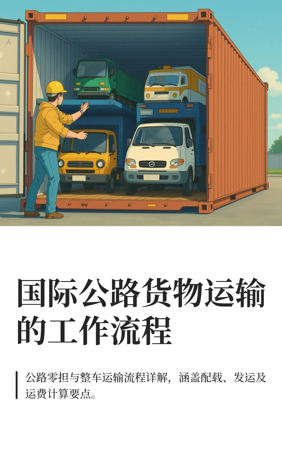 国际公路货物运输的工作流程