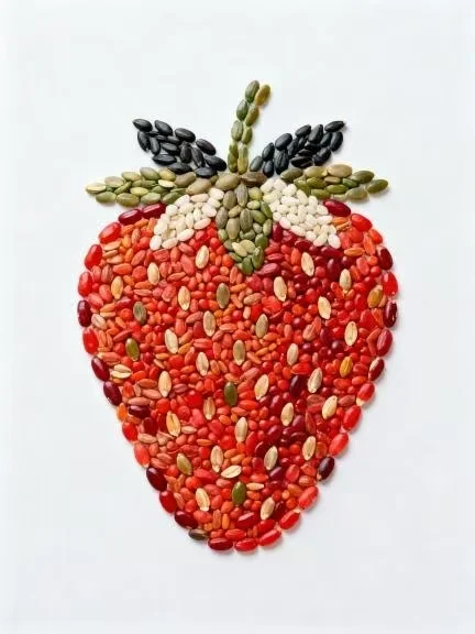 挑战五谷杂粮拼贴画第662天|水果拼贴画