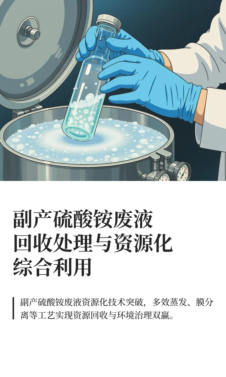 副产硫酸铵废液回收处理与资源化综合利用