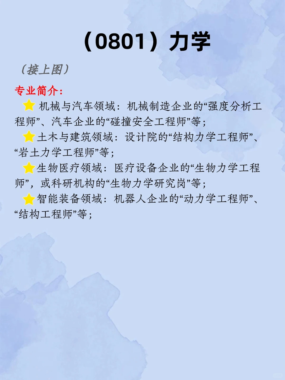工科类在职研究生考情汇总——力学?