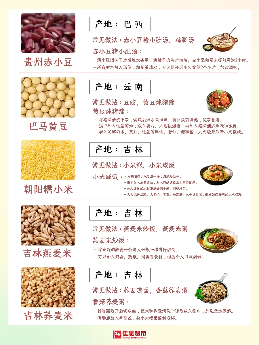 超市五谷杂粮图鉴?美味做法一站解决?