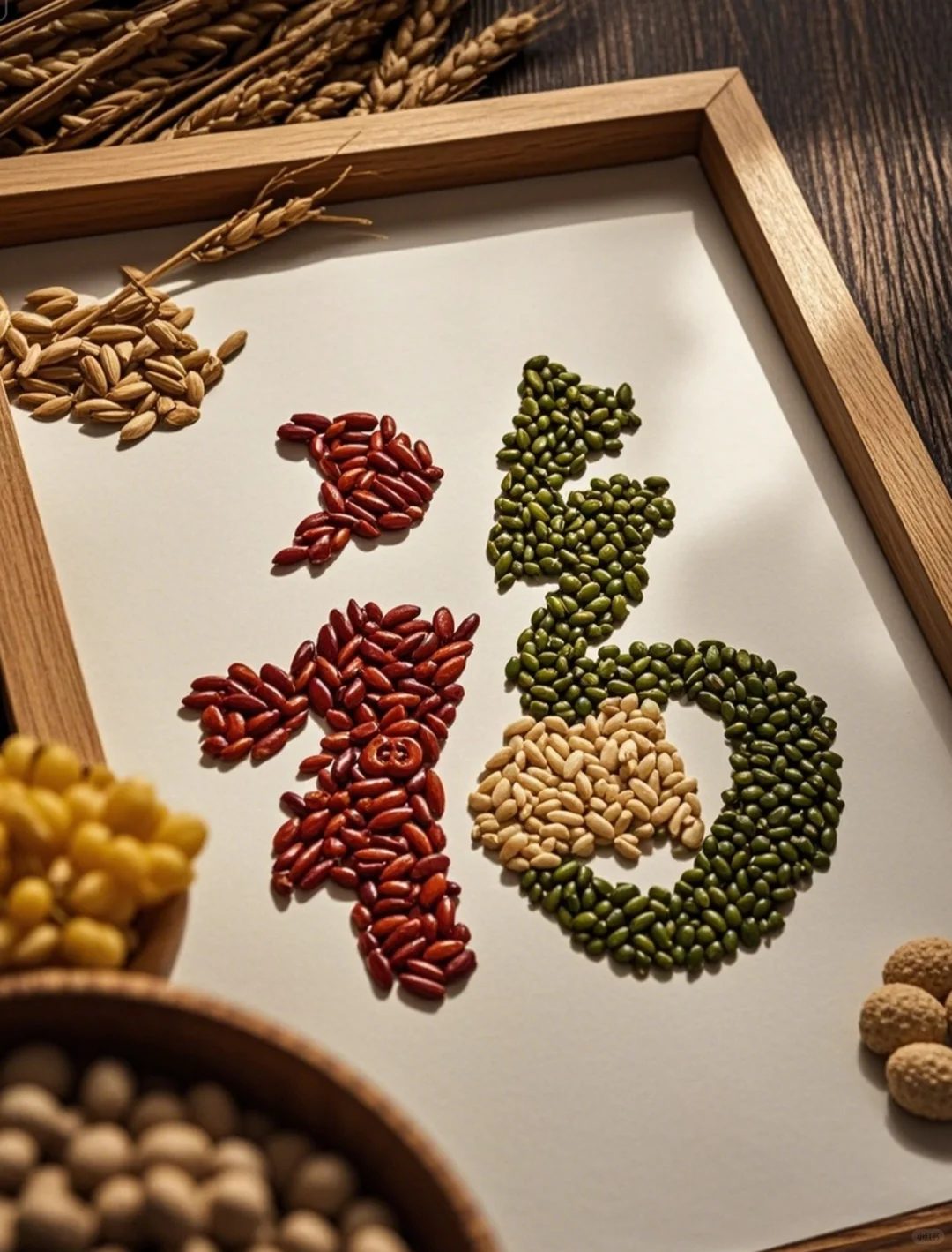 快接！五谷拼就的超灵福气福字