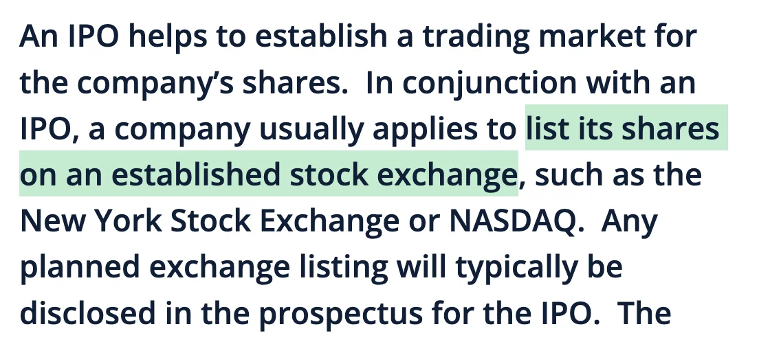 严格来讲，IPO和上市并不是完全等同的