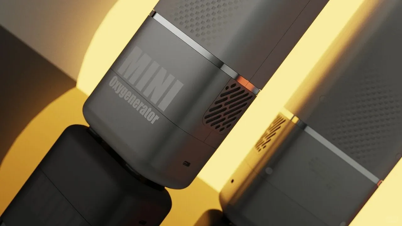 小巧便携水杯便携制氧机 | 设计案例分享