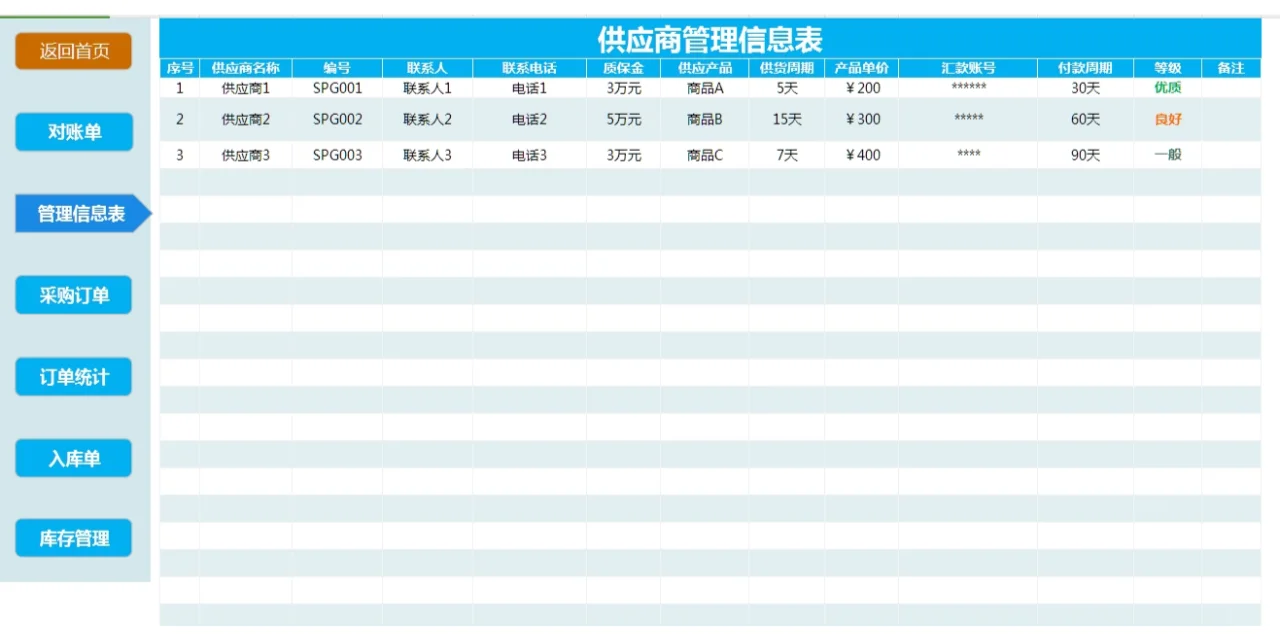 简单又好用的，采购管理系统