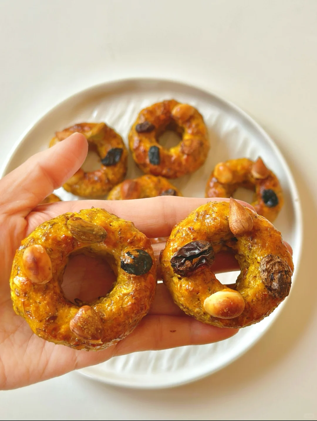 低卡低脂，坚果南瓜麦片圈，好吃又健康