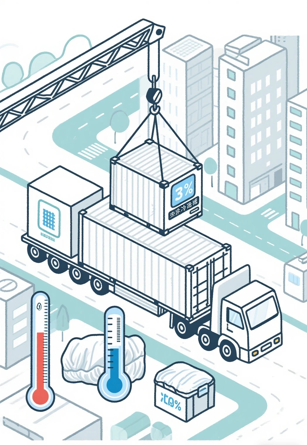 广州至华东速冻食品干线冷链运输专线