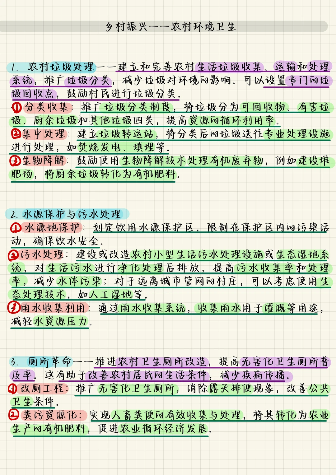 乡村振兴——农村环境卫生